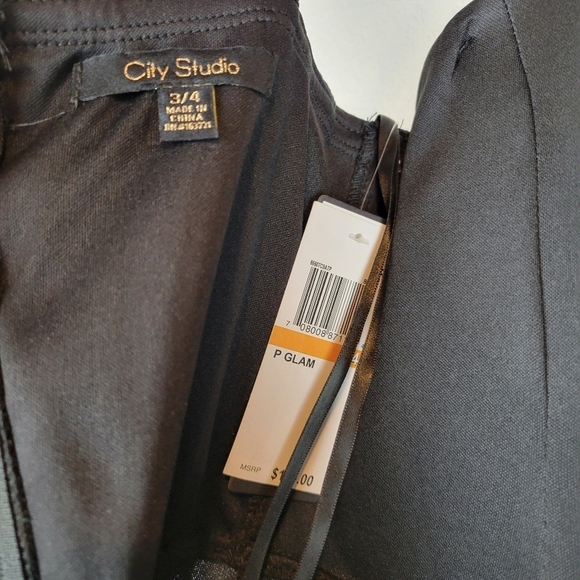 NWT City Studios Junior Sweetheart-Neck Tiered Dress on Blacl Size 12 - Picture 8 of 13